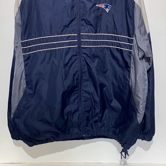 NFL Team Apparel Reebok Men's Long-Sleeve Blue Windbreaker Jacket Extra Large - Picture 2 of 11